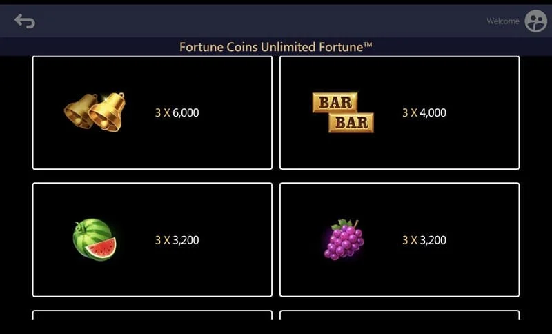 Fortune Coins Unlimited Fortune - fushë e zgjeruar 3 me 5 me grumbullim monedhash